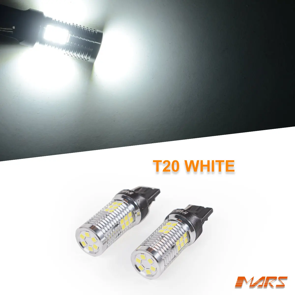 2X Mars Super Bright Torch Projector Smd T20 7440 582 White Reverse Light Led Bulbs 1