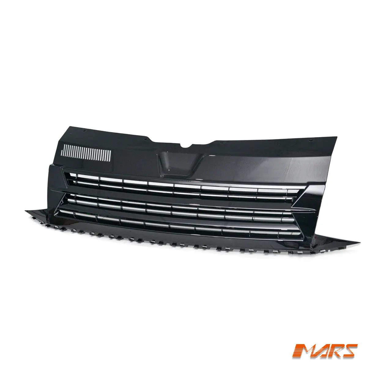 Gloss Black Badgeless Front Bumper Bar Grille Grill Bodykit For Volkswagen Vw Transporter & Multivan T6 2