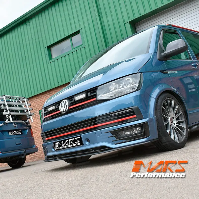 R Style Front Bumper Bar Lip Spoiler Bodykit & Foglight Cover For Volkswagen Vw Transporter & Multivan T6 2