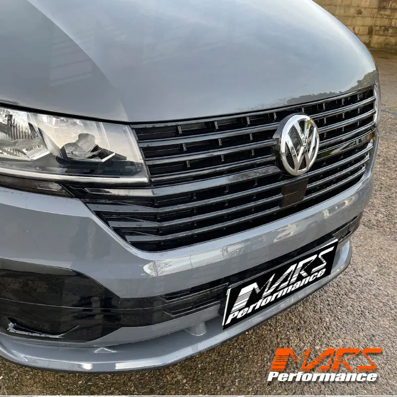 Gloss Black Front Bumper Bar Upper Grill For Volkswagen Vw Transporter Multivan Caravelle California T6.1 2020-2024 1