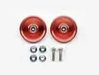 Tamiya 95237 Jr Hg Alum Ball-Race Rollers - 19Mm (Ringless/Red) 1