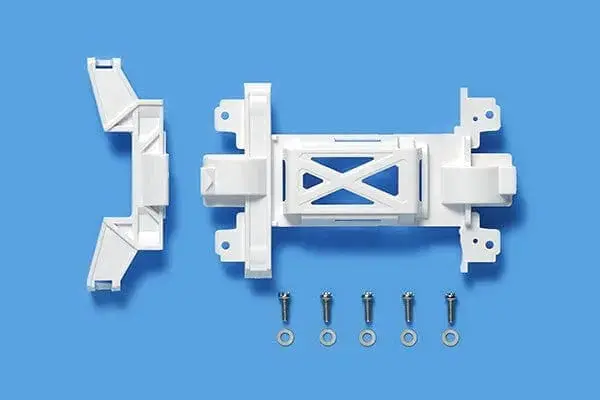 Tamiya 95325 Jr Reinforced Gear Cover (Ms) - White Mini 4Wd Station 1