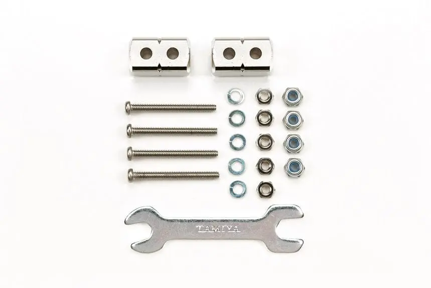 Tamiya 95488 Jr Short Mass Damper Block 8X8x14mm (Silver) Ltd 1