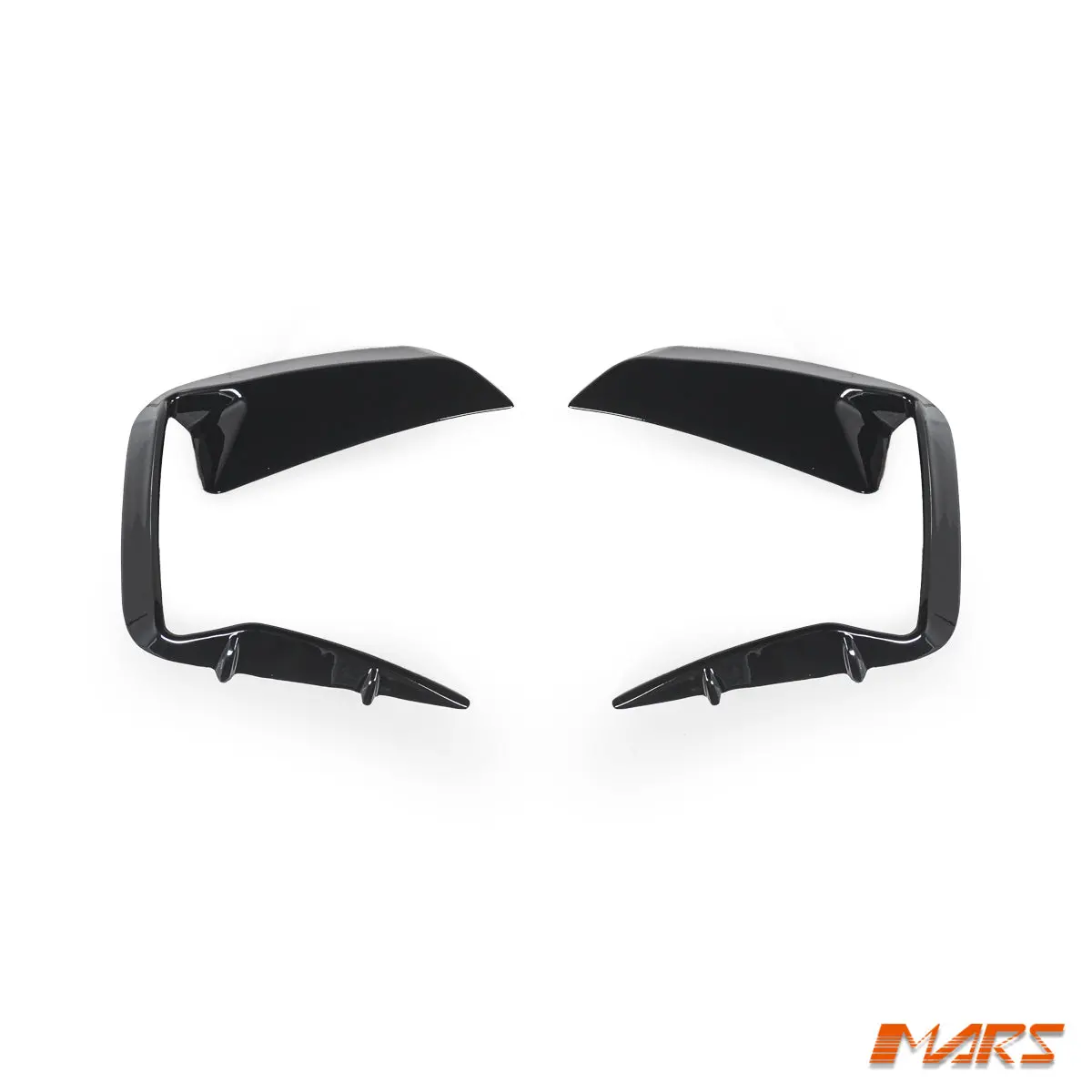Gloss Black Front Bumper Bar Canards Blade Splitters Aero Bodykit For Ford Transit Custom Av 2023+ 1