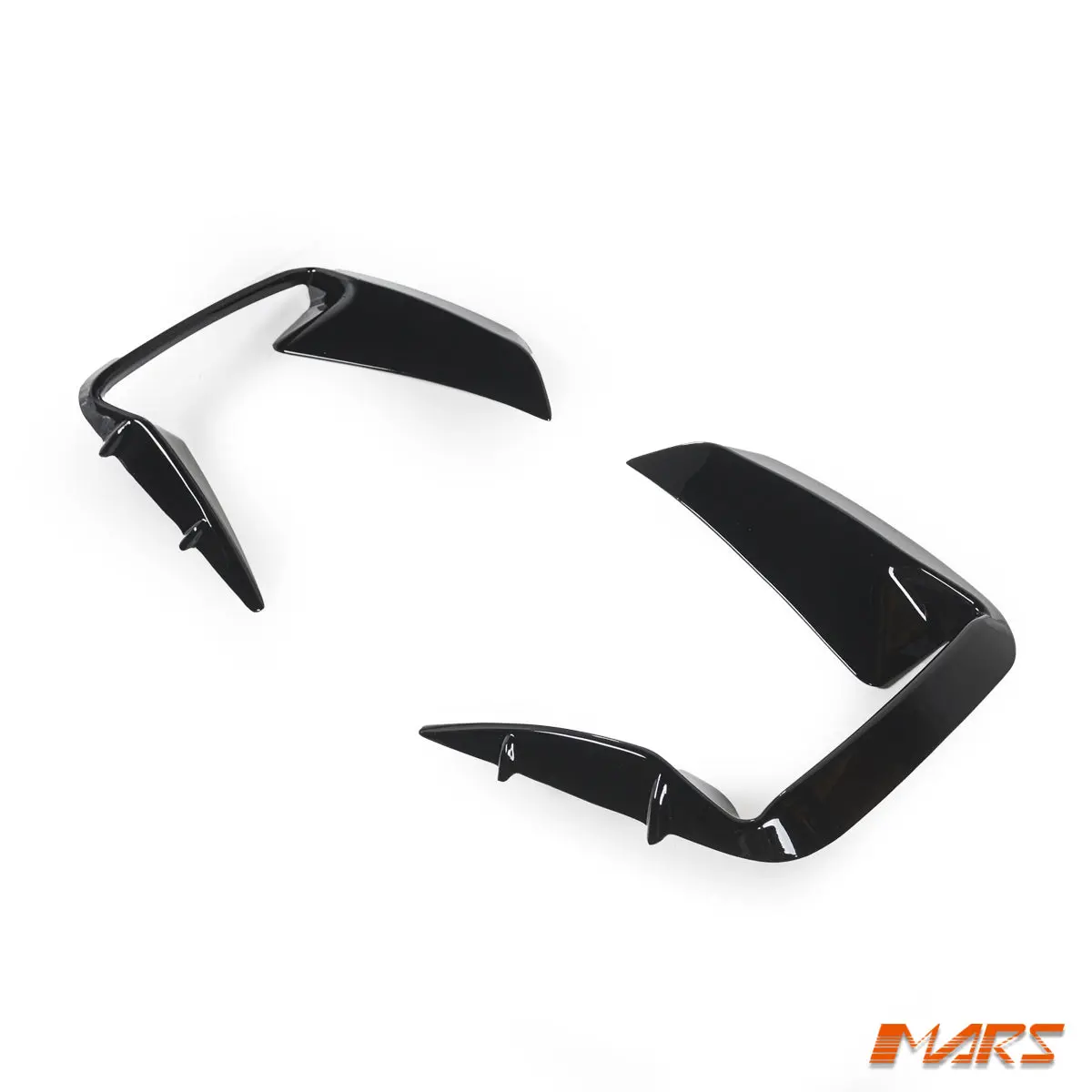 Gloss Black Front Bumper Bar Canards Blade Splitters Aero Bodykit For Ford Transit Custom Av 2023+ 2