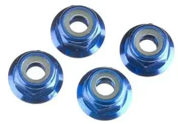 Traxxas 1747R Nuts 4Mm Flanged Nylon Locking (4) 1