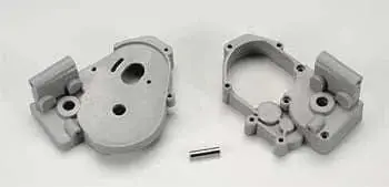 Traxxas 3691A Gearbox Lt/Rt W/Idler Gear Shaft Gray 1