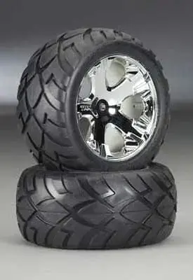 Traxxas 3773 Chrm All-Star Whls+Anaconda Tires 1