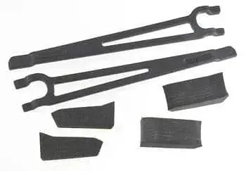 Traxxas 3927X Hold Downs Battery Left & Right E-Maxx 1