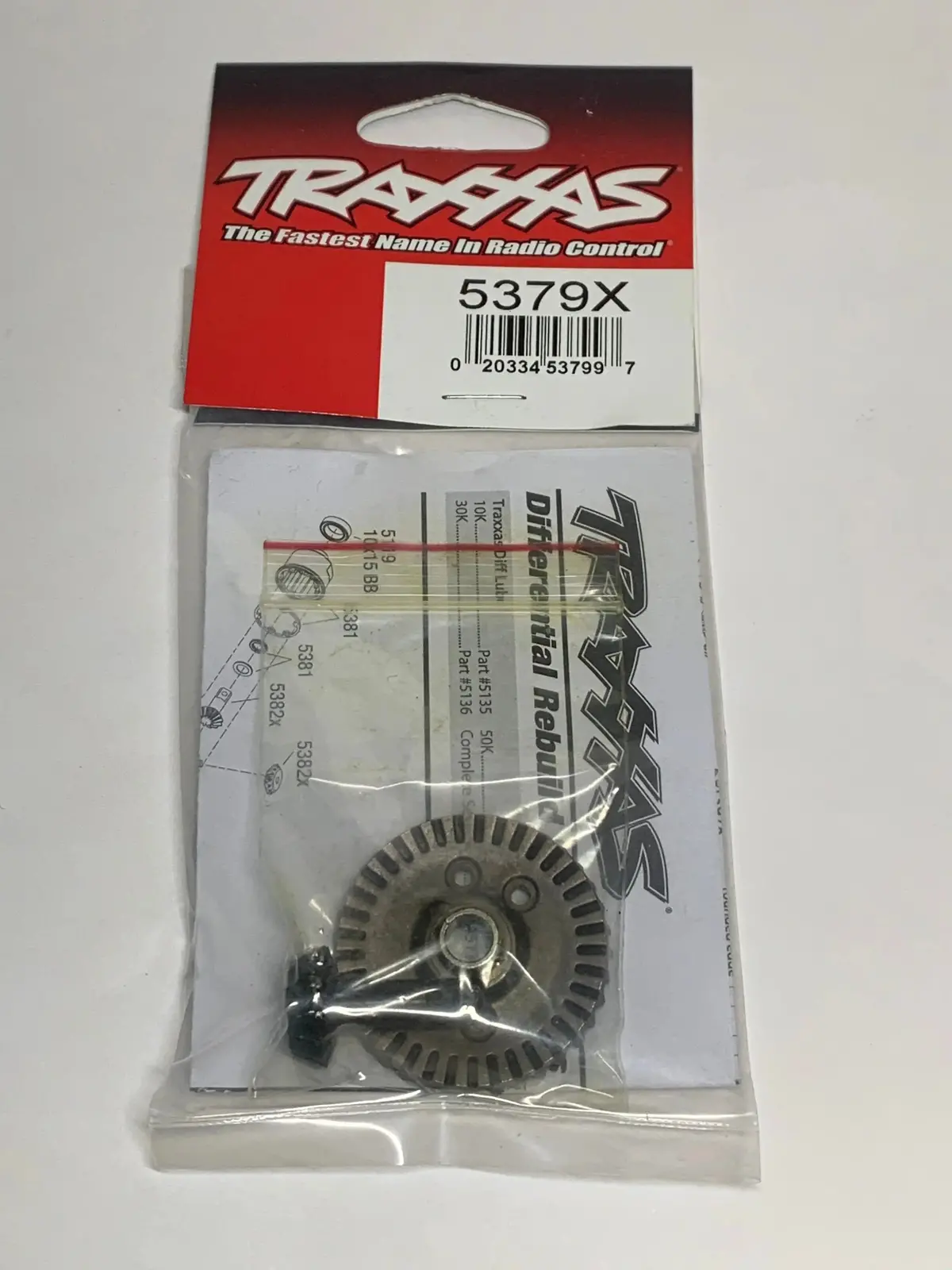 Traxxas 5379X Diff Ring Gear/Pinion Gear Revo 3.3 1
