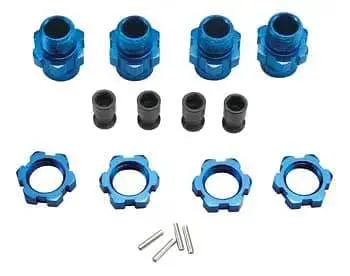 Traxxas 6856X Wheel Hub Set 17Mm Short Blue Slash 4Wd (4) 1