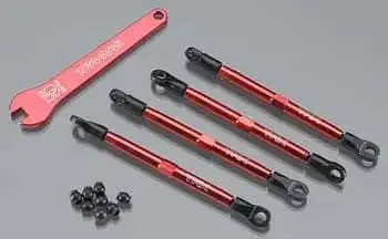 Traxxas 7138X Toe Links Aluminum Red Vxl 1