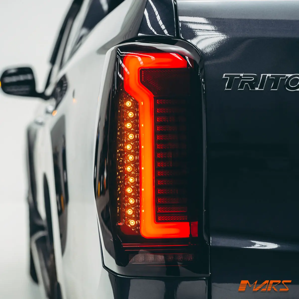 Smoked 3D Stripe Bar Full Led Tail Lights With Sequential Indicator For Mitsubishi Triton Mr 2018-2023 1
