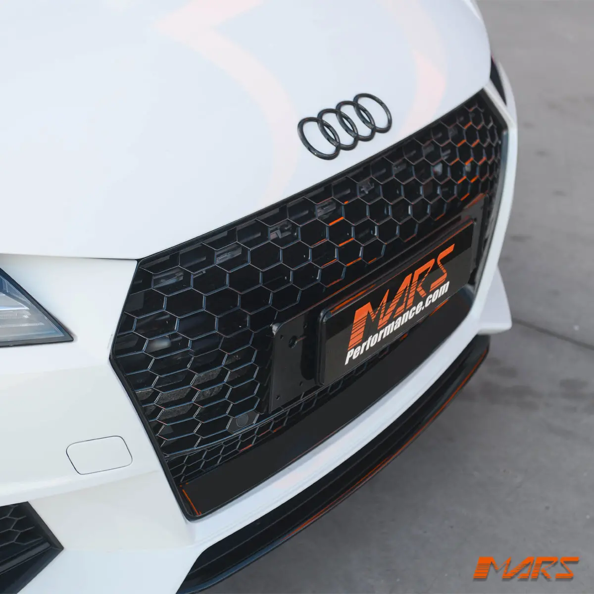 Gloss Black Rs-Tt Style Honeycomb Front Bumper Bar Grille Grill Bodykit For Audi Tt Fv 2015-2022 1