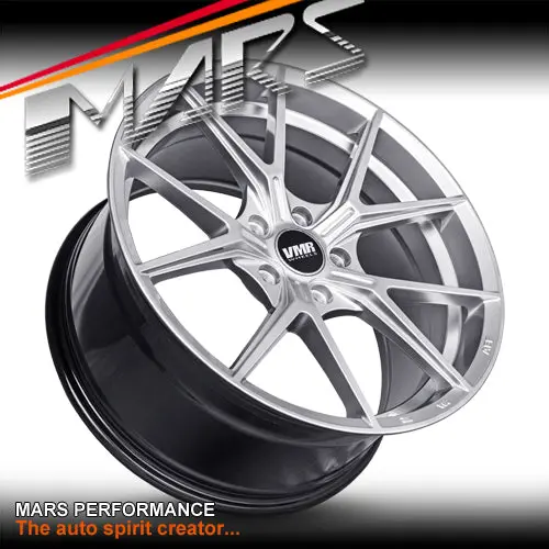 Vmr V804 Flow-Formed 19 Inch Hyper Silver Stag Concave Alloy Wheels Rims 5X120 1