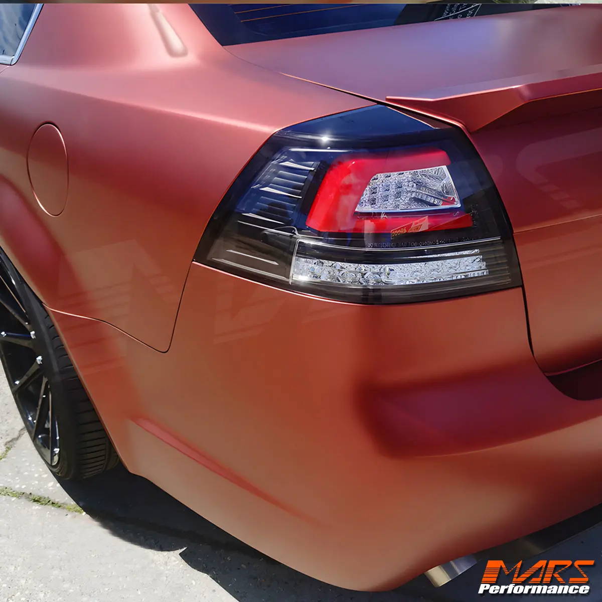 Black 3D Led Stripe Tail Lights With Sequential Indicators For Holden Commodore Ve Sedan Seires 1 & 2 1