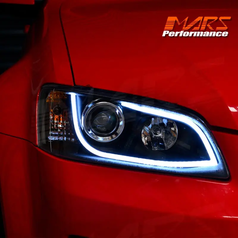 Black 3D Drl Led Projector Head Lights For Holden Commodore & Hsv Ve Series 1 2006-2009 1