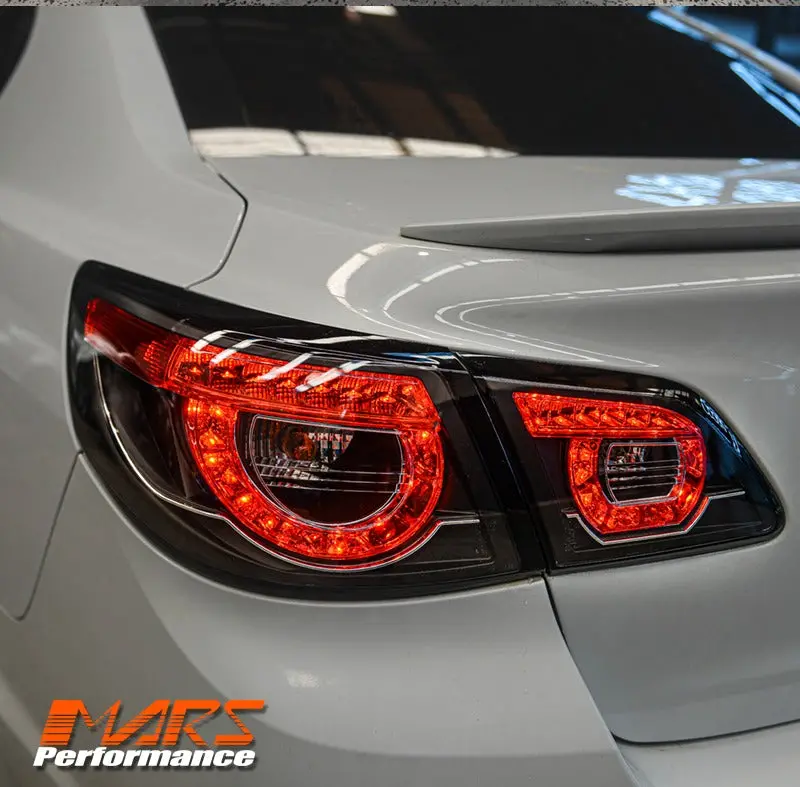 Black Led Tail Lights For Holden Commodore Vf 4 Doors Sedan & Chevrolet Ss 2013-2017 1