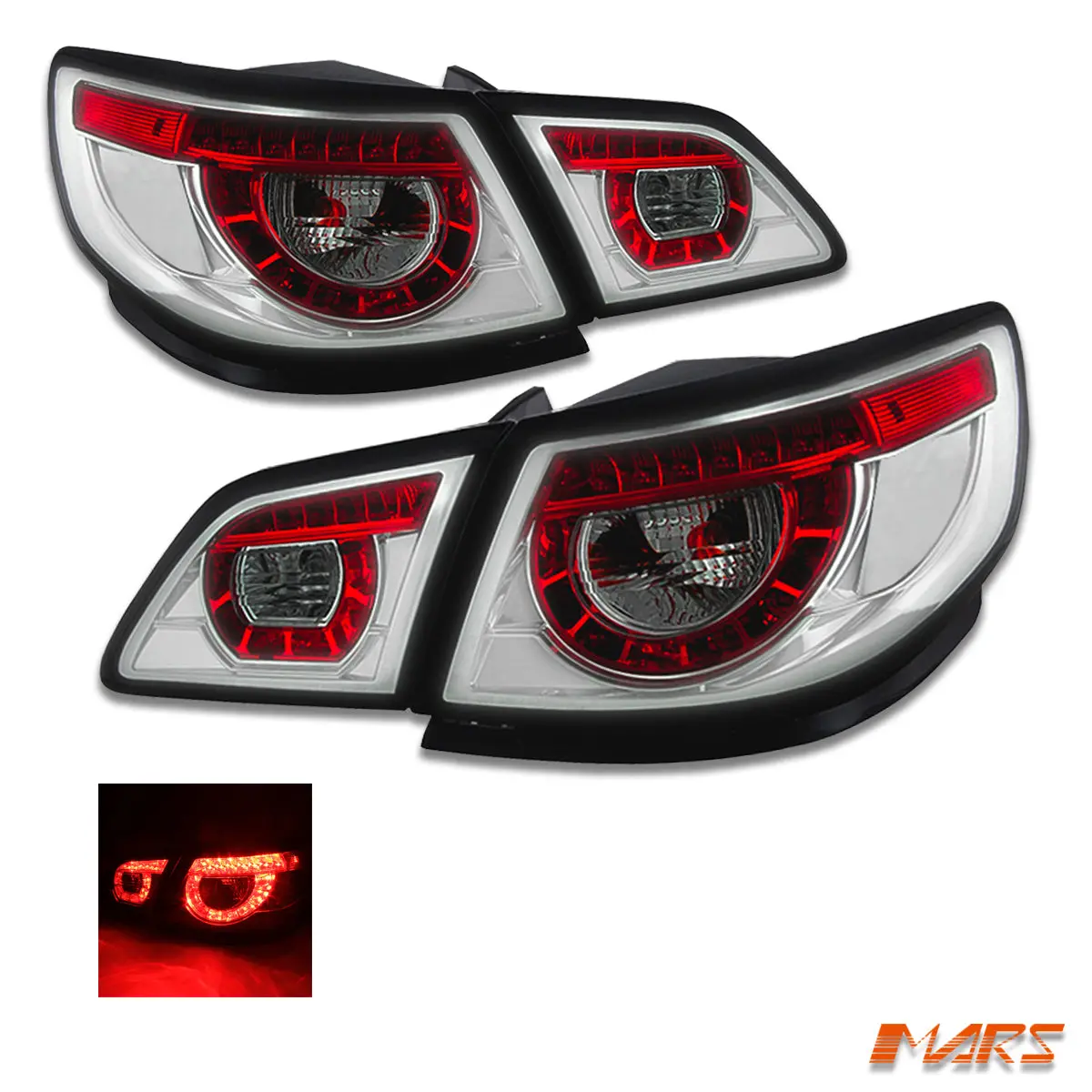 Crystal Clear Led Tail Lights For Holden Commodore Vf 4 Doors Sedan & Chevrolet Ss 2013-2017 1
