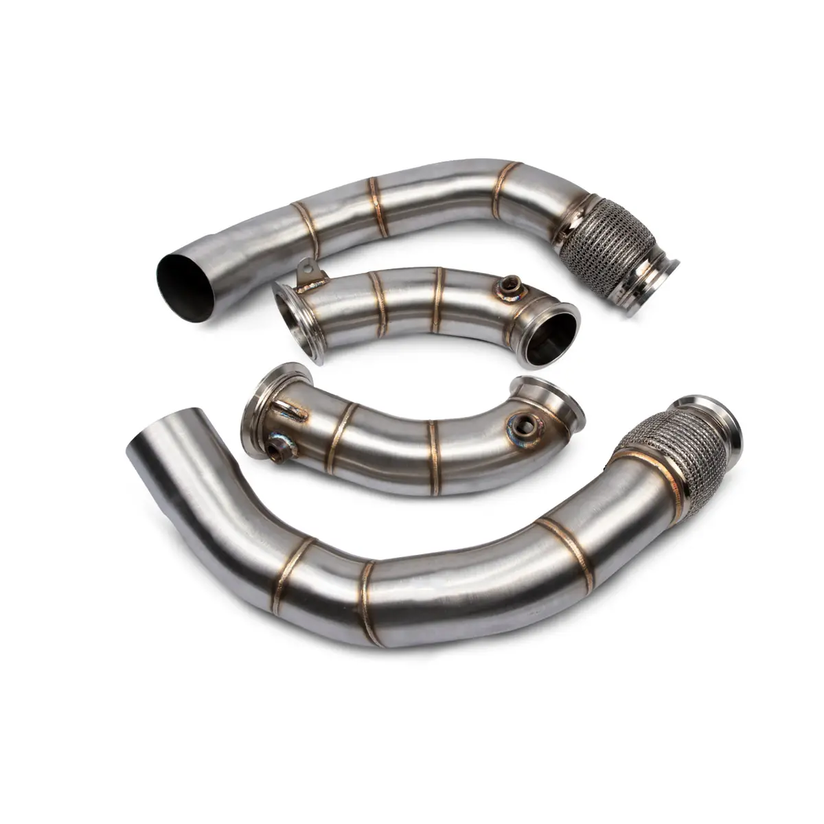 VRSF 3.5" Cast Stainless Steel Racing Downpipes — Compatible with BMW F90 M5, M5 Competition, F91 M8, F92 M8, F93 M8, and M8 Competition