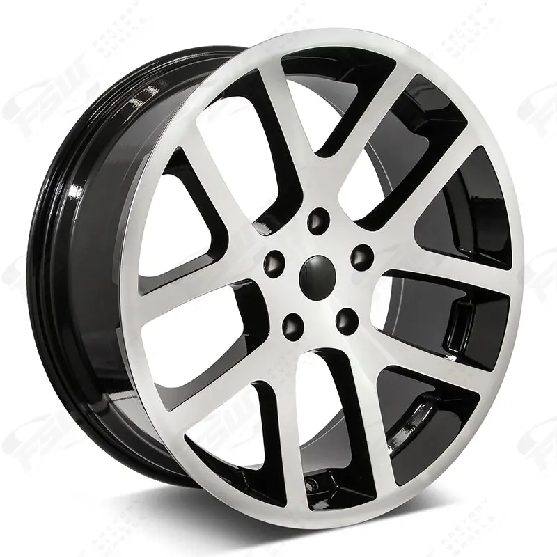 Dodge Wheels F052 24X10 5X139.7 Gloss Black Machined Fit Ram 1500 Viper Srt10 Style 1