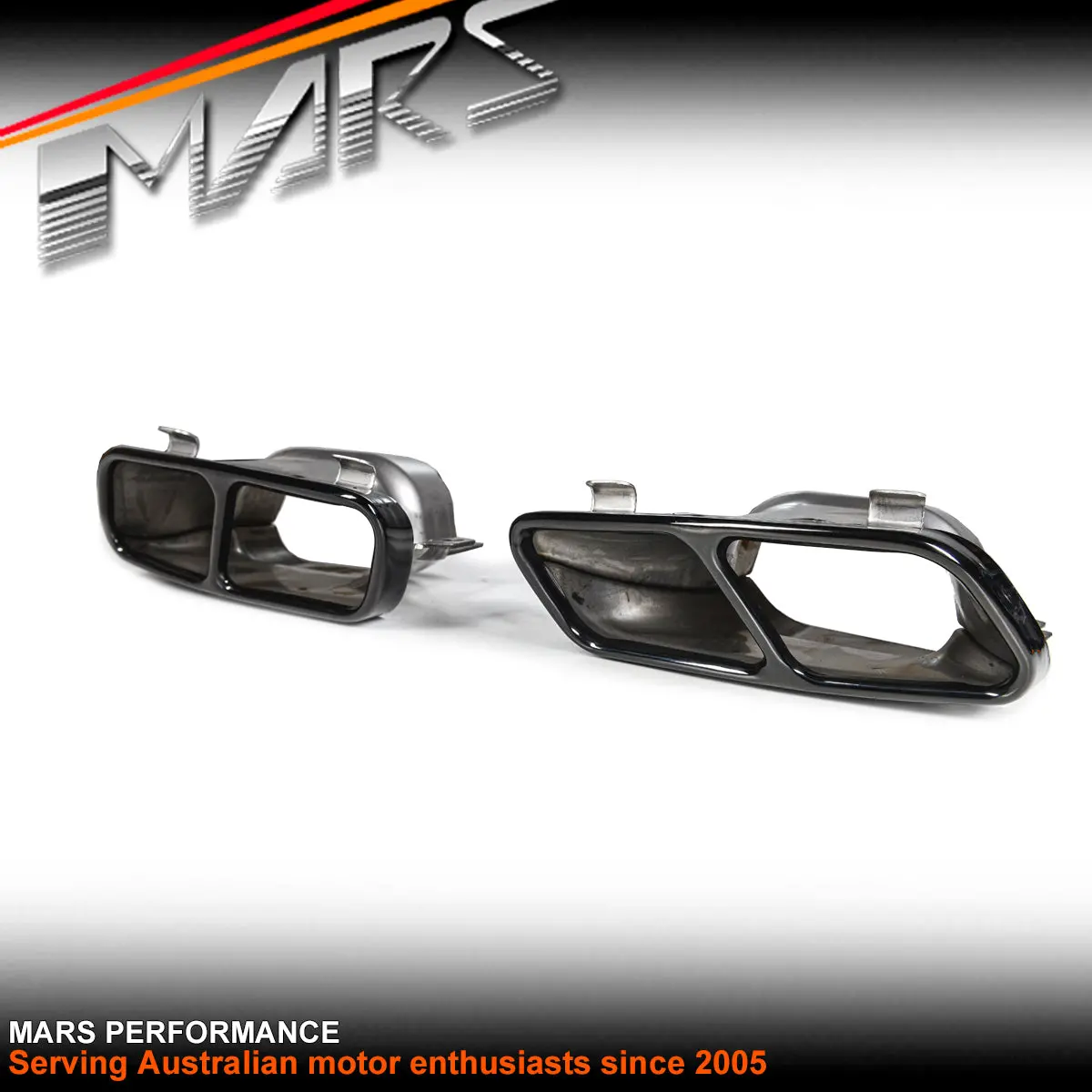 Gloss Black Replacement Exhaust Muffler Tips For Mercedes Benz Amg W176 A45 W117 Cla45 & X156 Gla45 1