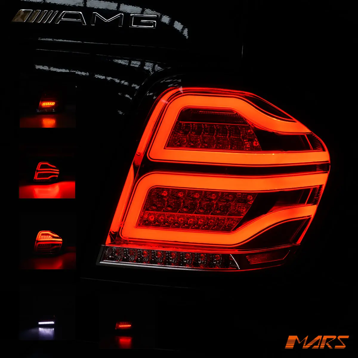 Clear Red Full Led Tail Lights For Mercedes-Benz Ml-Class W164 2006-2008 & Ml63 Amg 1