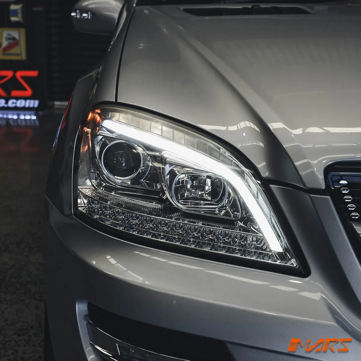 Crystal Clear Drl Projector Head Lights With Led Sequential Indicators For Mercedes-Benz Ml-Class W164 2006-2008 1