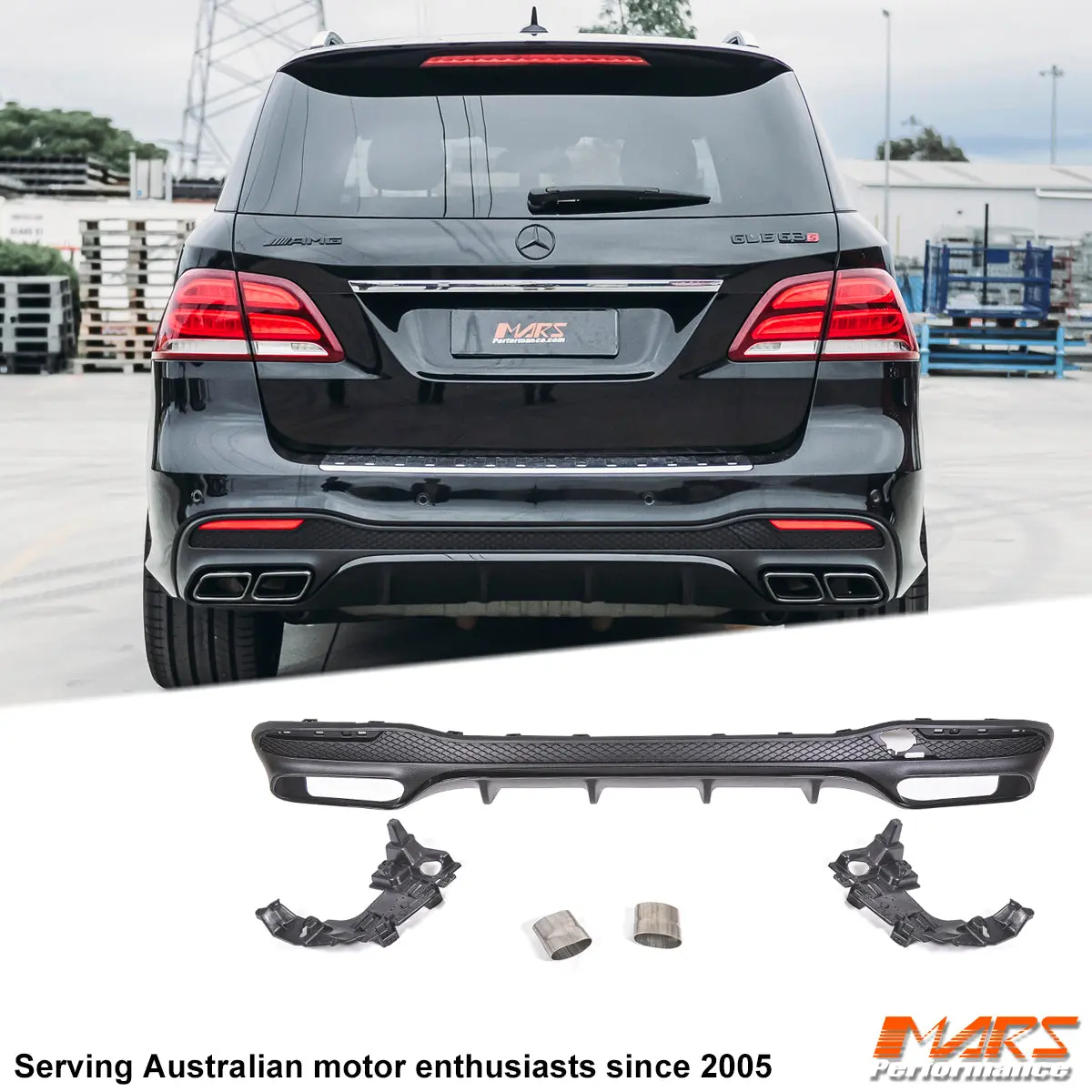 Rear Bumper Bar Diffuser Bodykit For Mercedes-Benz Gle-Class W166 Hatch 2015-2018 & Gle43 Gle63 Amg 1
