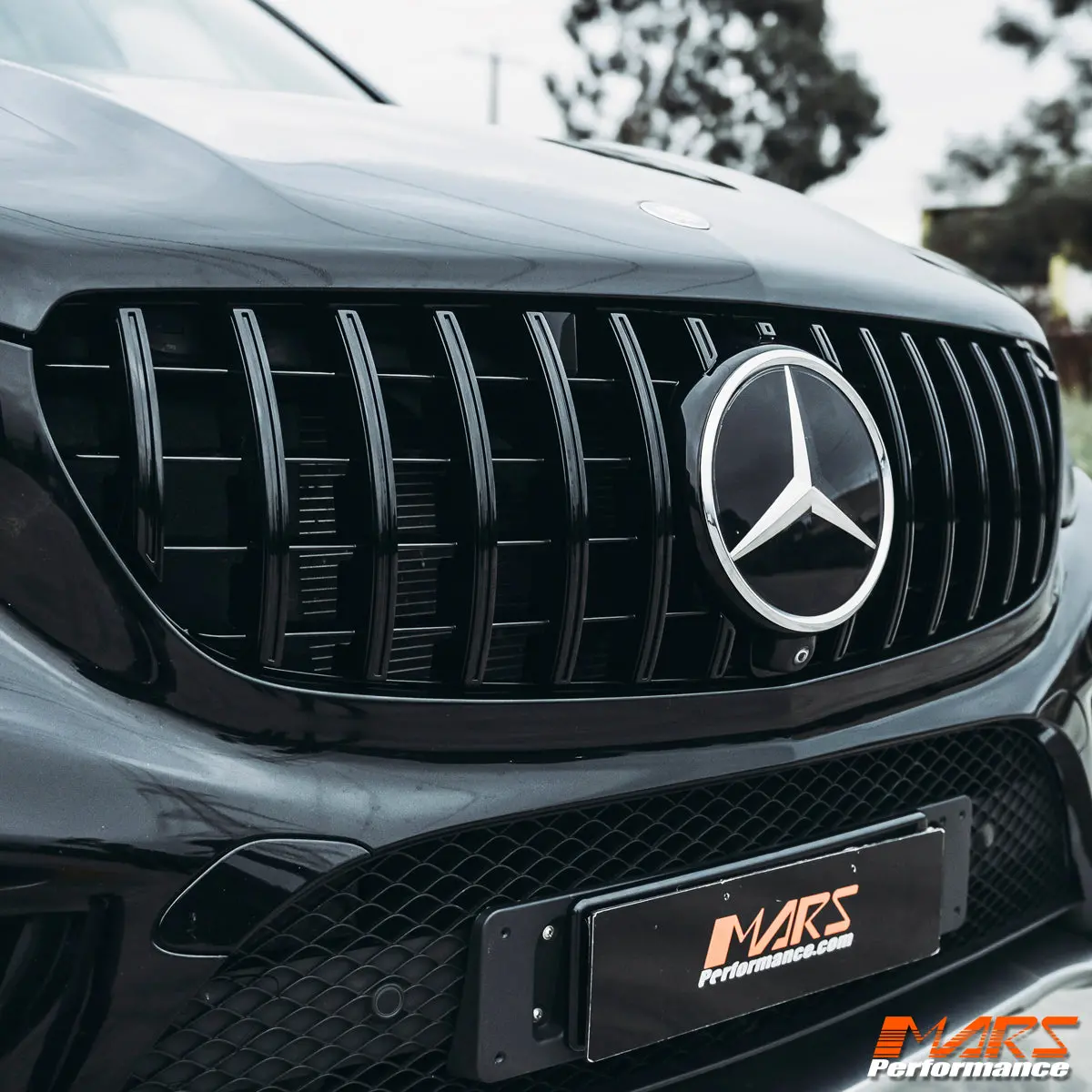 Gloss Black Amg Panamericana Style Front Bumper Bar Grille Grill For Mercedes-Benz W166 Gle Class Hatch 2015-2018 1