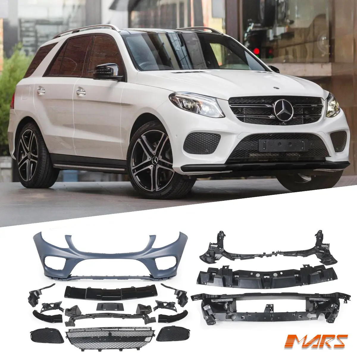 Completed Oe Style Front Bumper Bar Bodykit For Mercedes-Benz Gle-Class W166 & Gle43 Amg 2015-2019 1