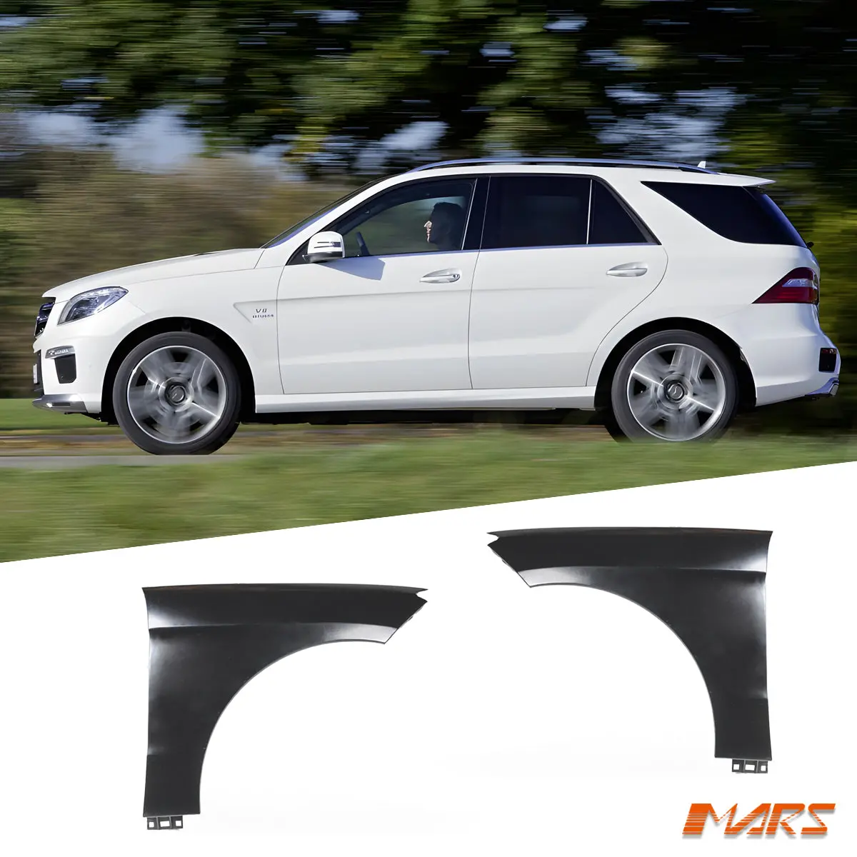 Amg Ml63 Style Side Fender Guards Bodykit For Mercedes-Benz Ml Class W166 2012-2015 1