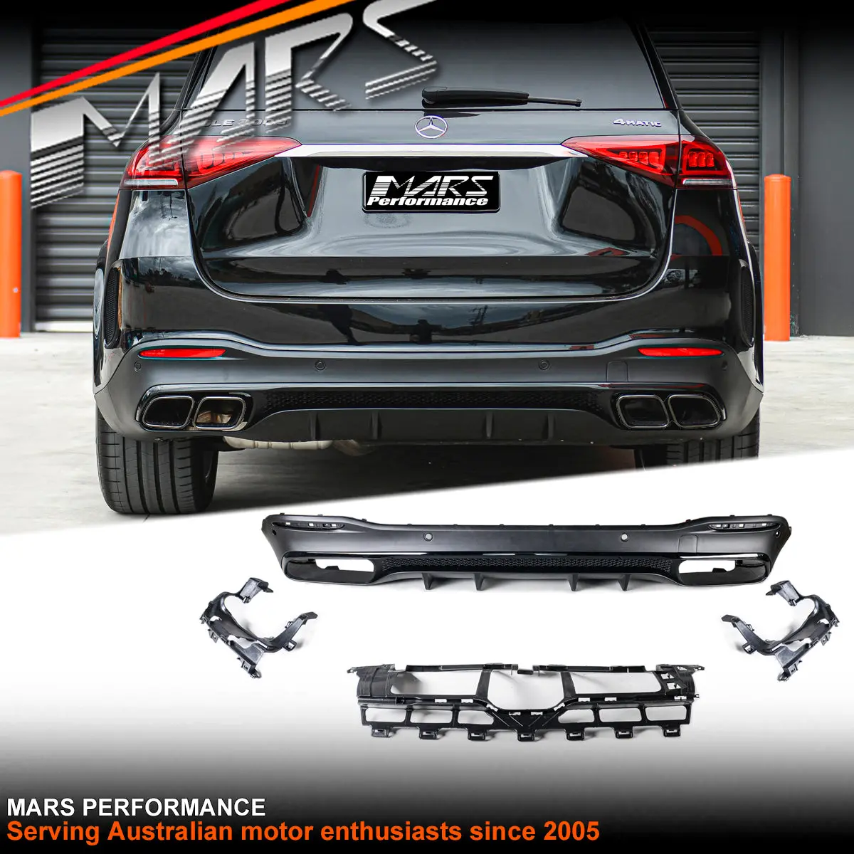 Amg Gle63 Style Rear Bumper Bar Diffuser Bodykit For Mercedes-Benz Gle Class W167 V167 Hatch & Gle53 1