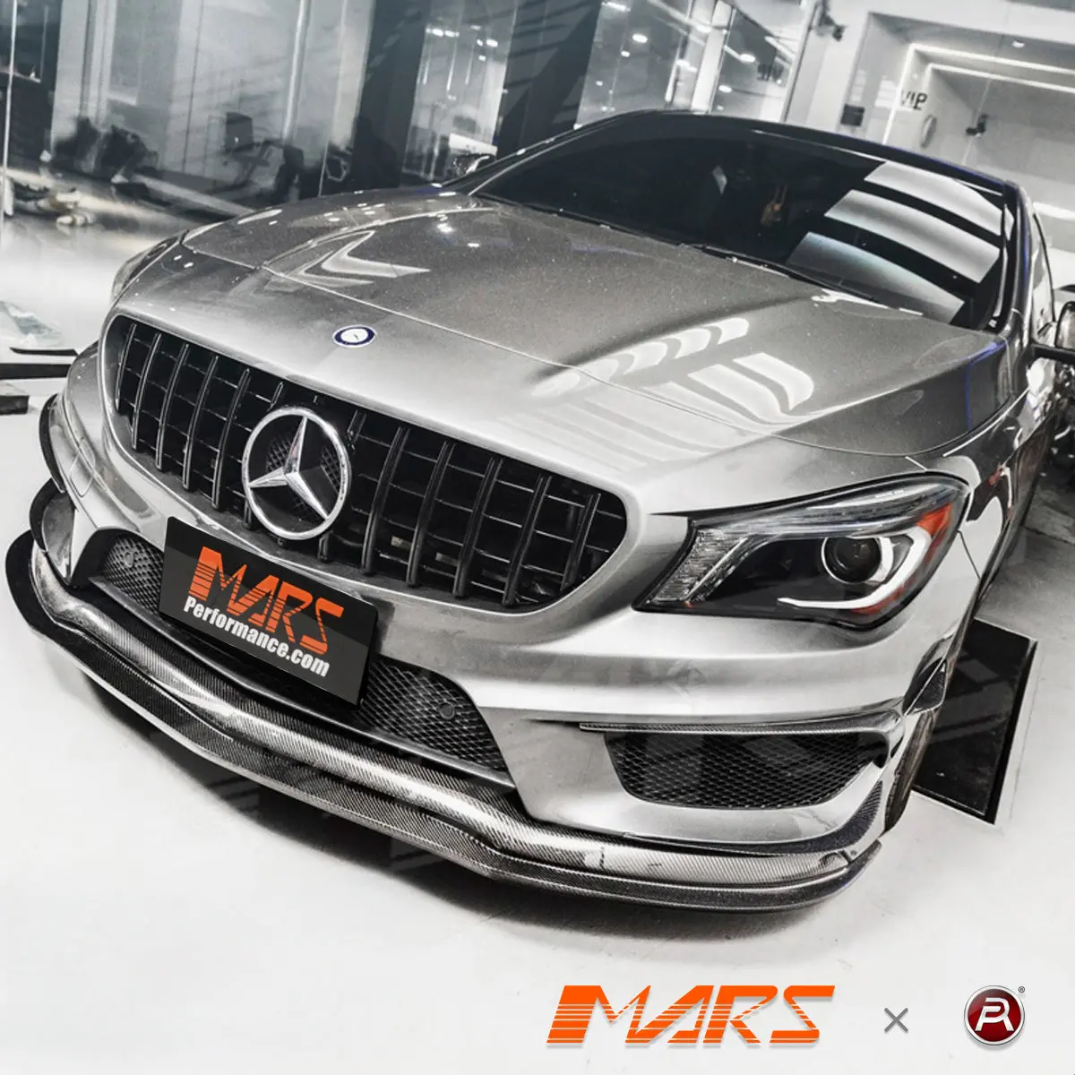 Black Panamericana Front Bumper Bar Grille Grill Bodykit For Mercedes-Benz A-Class W176 2012-2015 & A45 Amg 1