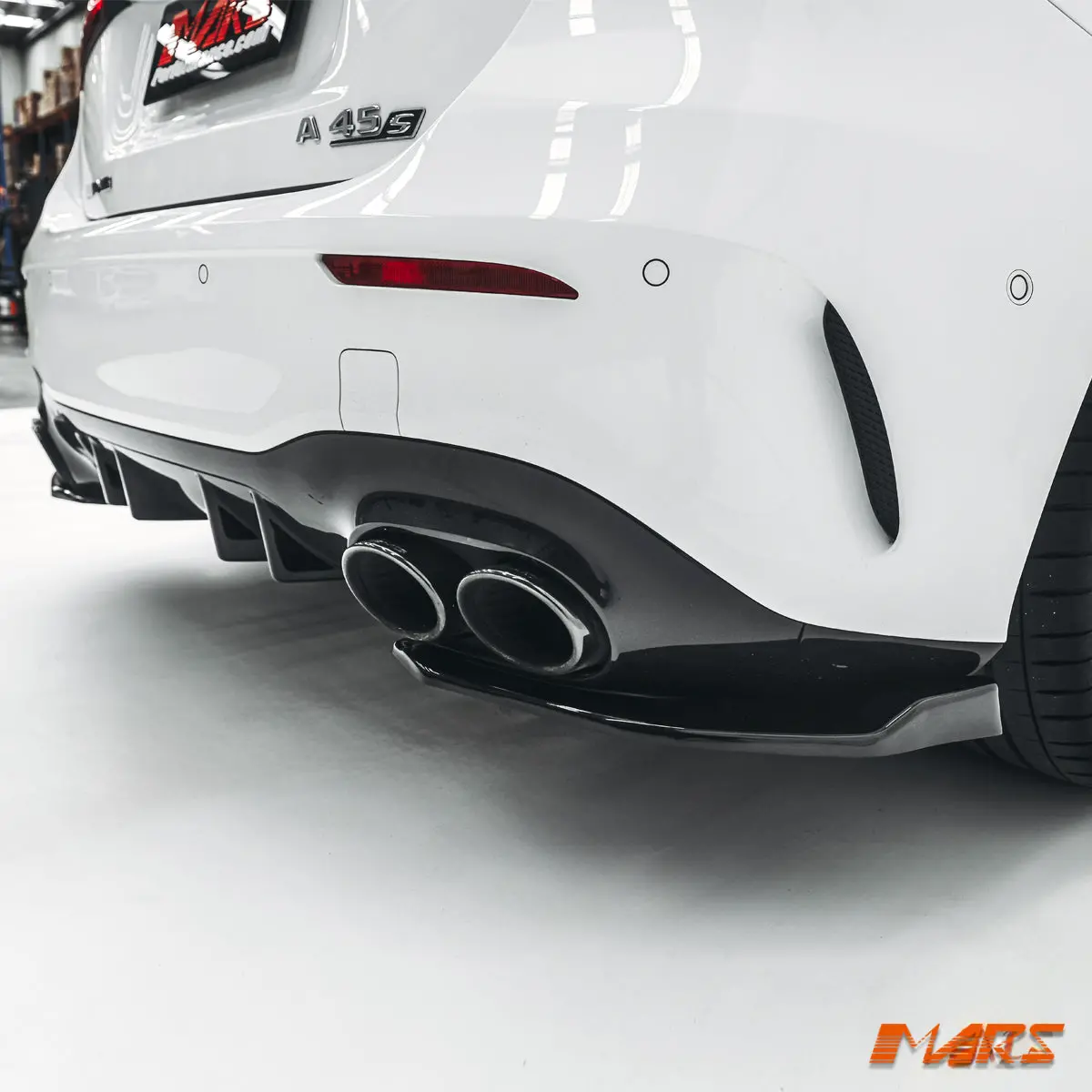 Floaro Gloss Black Rear Bumper Lower Lip Splitters Bodykit For Mercedes-Benz A-Class W177 A35 A45 Amg Hatch 2018-2026 1