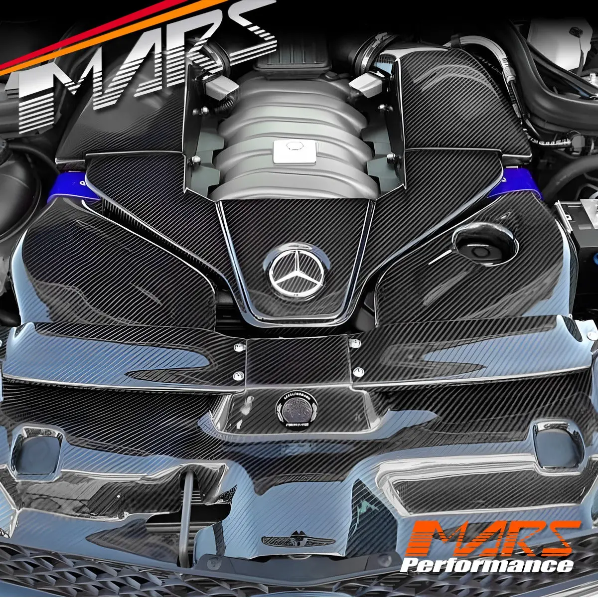 Carbon Fibre Performance Air Intake For Mercedes Benz W204 C204 Amg C63 2008-2014 1
