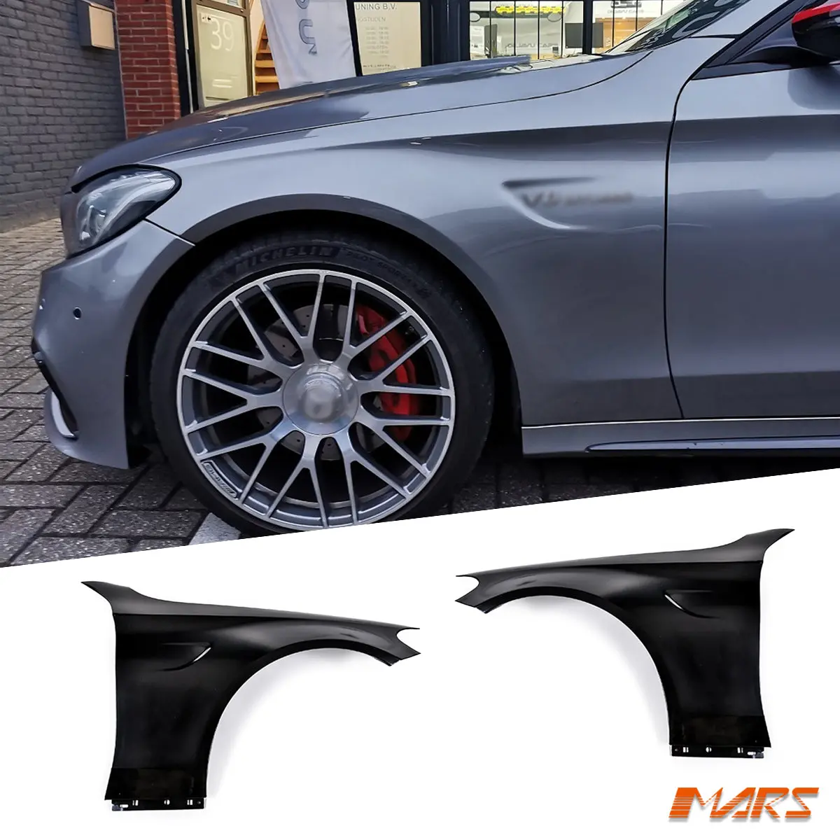 C63-S Amg Style Metal Fender Guard Bodykit For Mercedes-Benz C-Class W205 Sedan S205 Wagon & C43 1