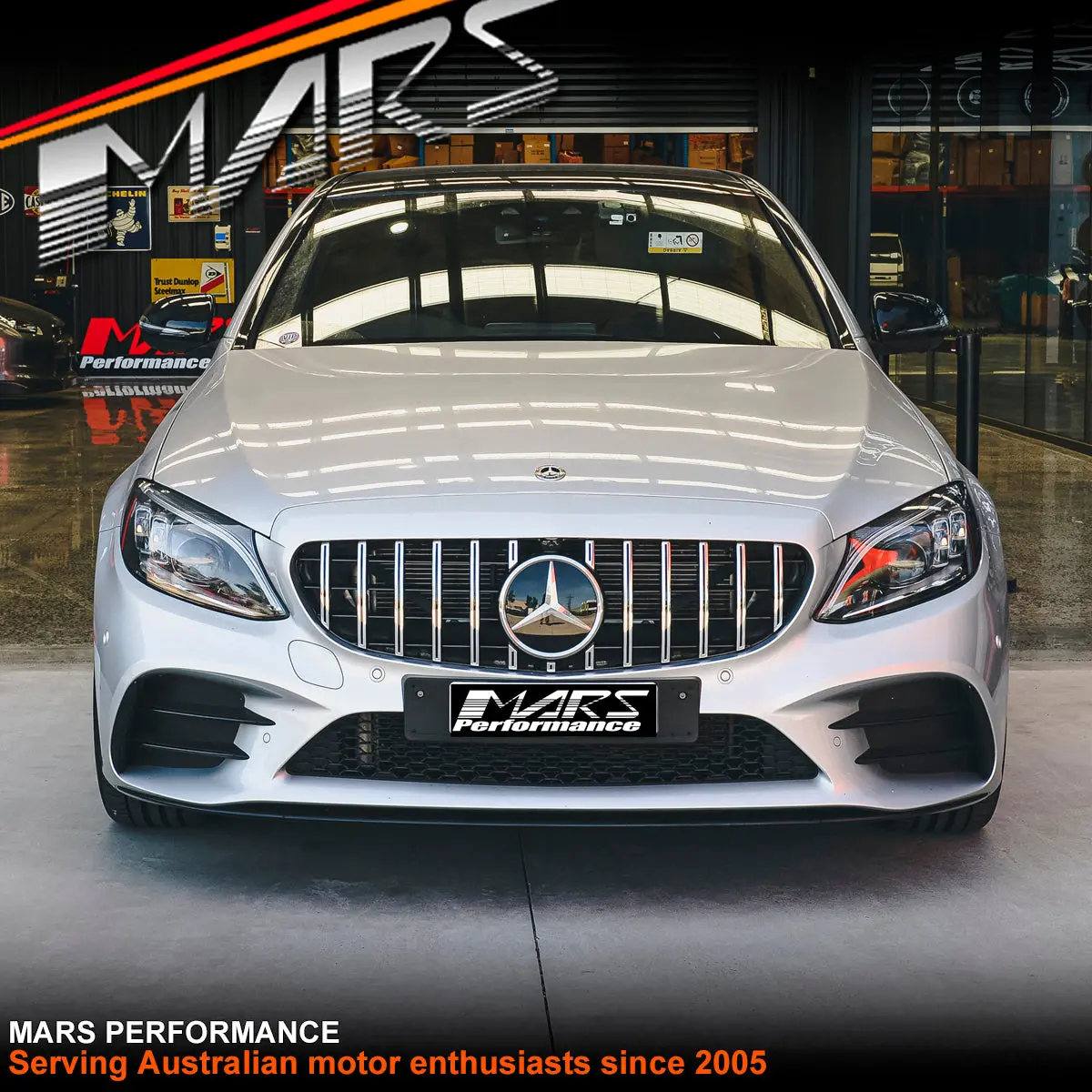 Amg C63 Panamericana Style Front Bumper Bar Grille Grill Bodykit For Mercedes-Benz C-Class W205 Sedan & C205 Coupe 2019-2021 1