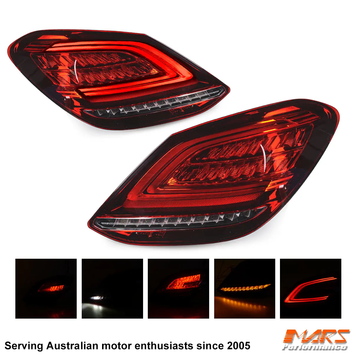 Full Led Amg C63-S Facelift Style Tail Lights For Mercedes-Benz C-Class W205 Sedan 2015-2021 1