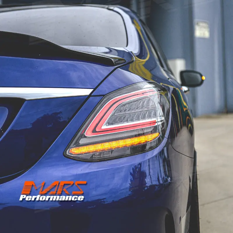 Smoked Full Led Amg C63-S Facelift Style Tail Lights For Mercedes-Benz C-Class W205 Sedan 2015-2021 1