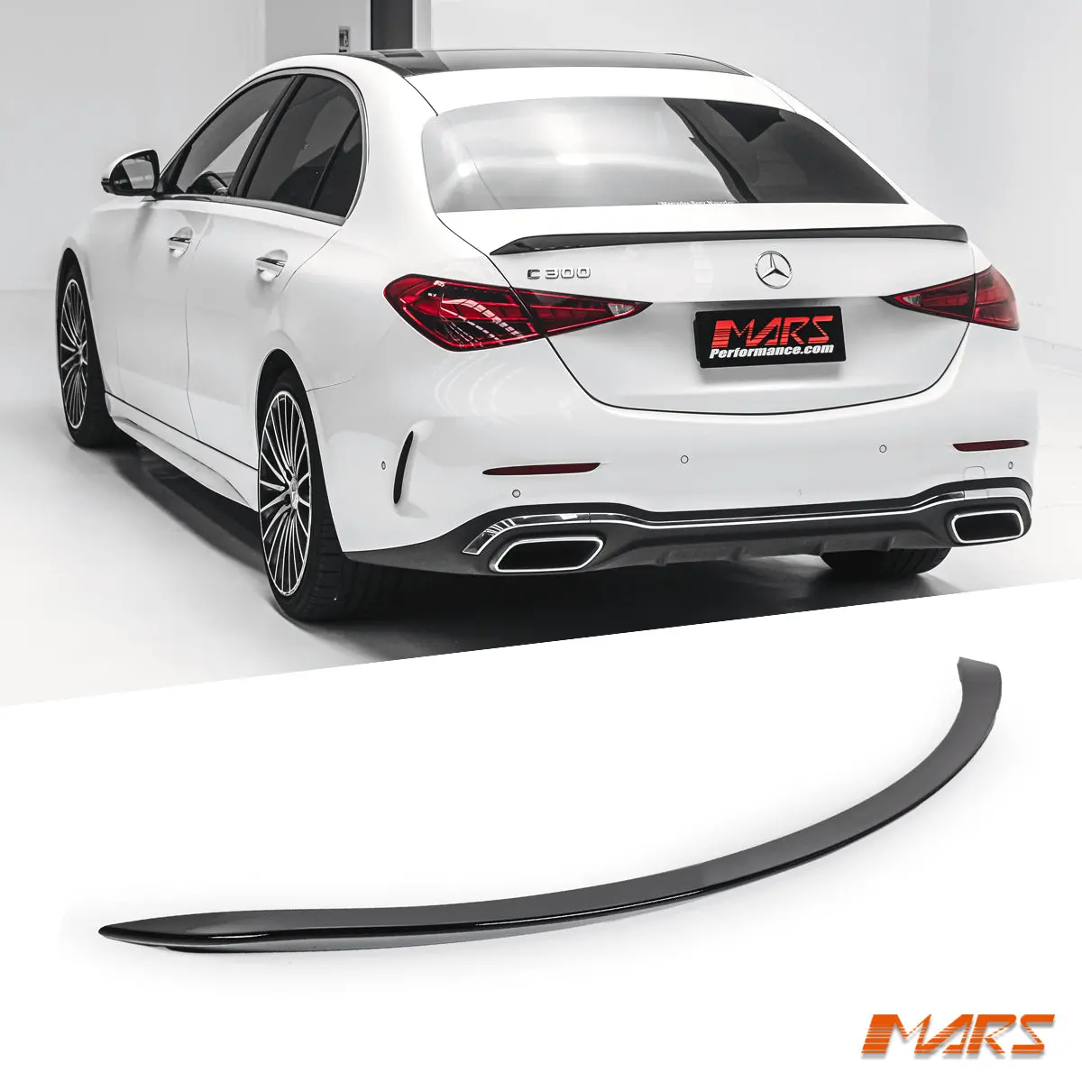 Gloss Black C63-S Style Rear Trunk Lip Spoiler Bodykit For Mercedes-Benz C-Class W206 Sedan & C43 Amg 2023+ 1