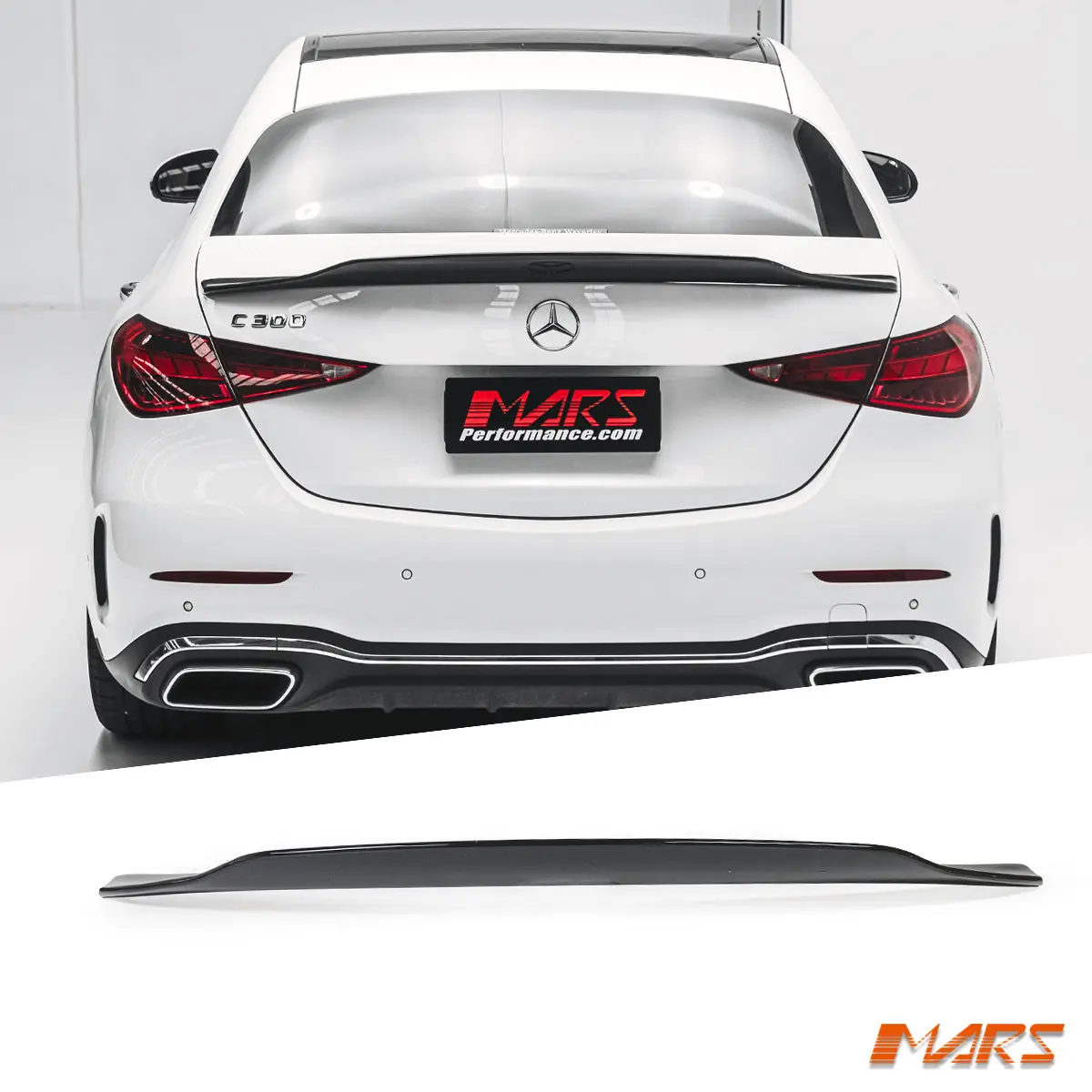 Gloss Black Psm Style Rear Trunk Lip Spoiler Bodykit For Mercedes-Benz C-Class W206 Sedan & C43 C63-S Amg 2023+ 1