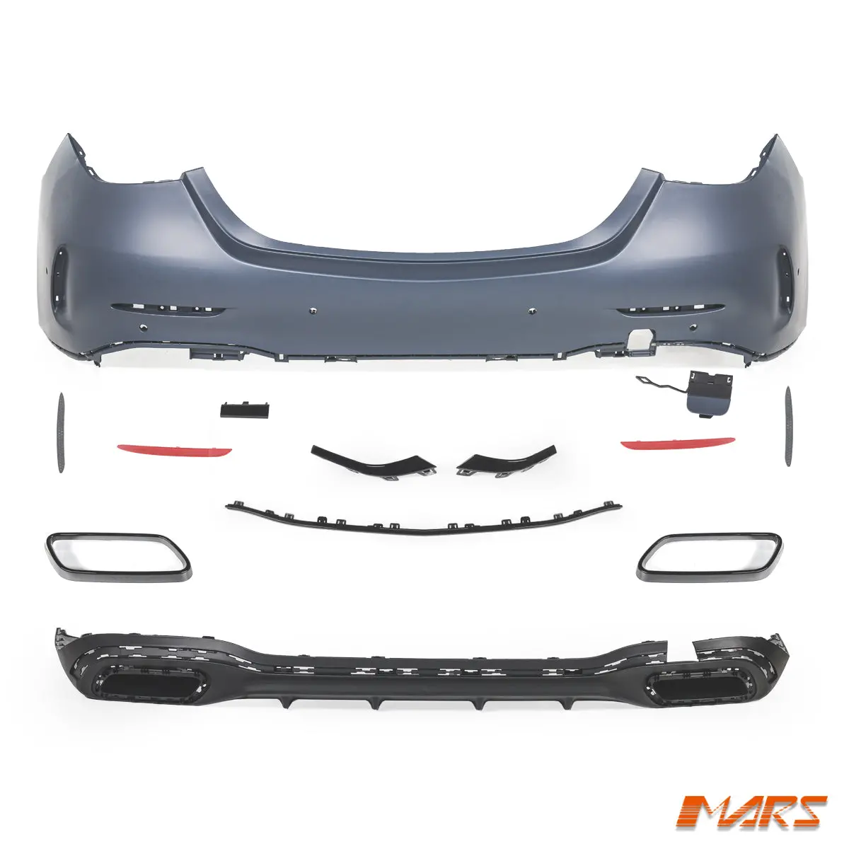 Completed Oe Style Rear Bumper Bar For Mercedes-Benz C-Class W206 C200 C300 C350e 2022+ 1