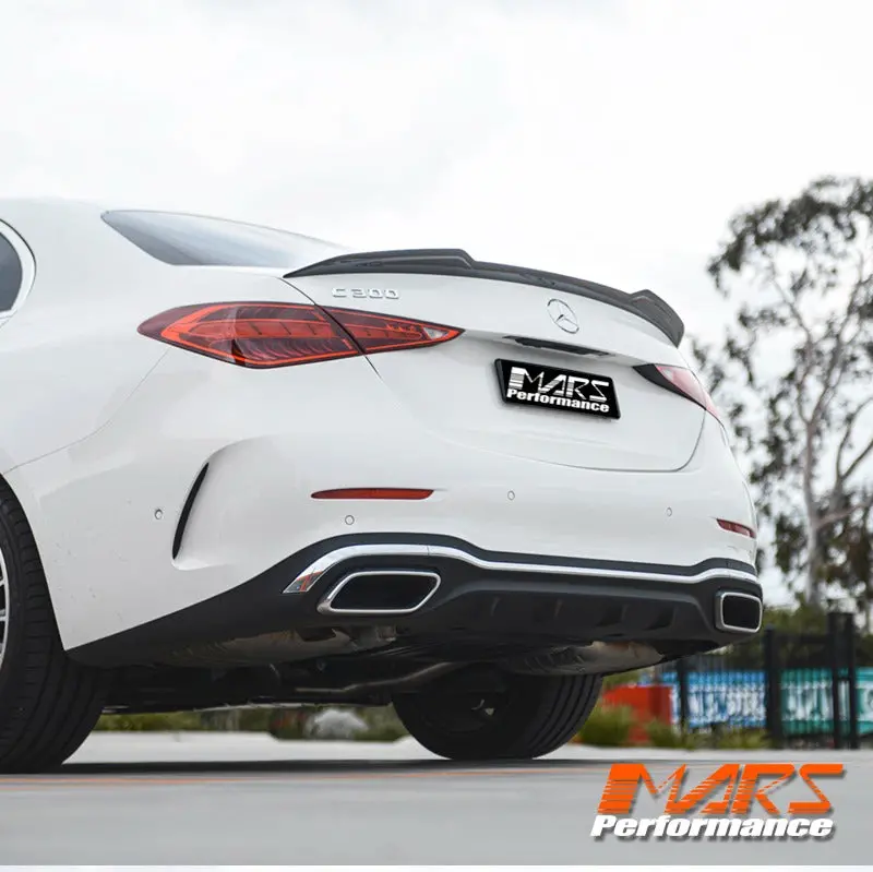 Flokraft Dry Carbon Fibre Rear Trunk Lip Spoiler For Mercedes-Benz C-Class W206 Sedan & C43 C63-S Amg 2023+ 1