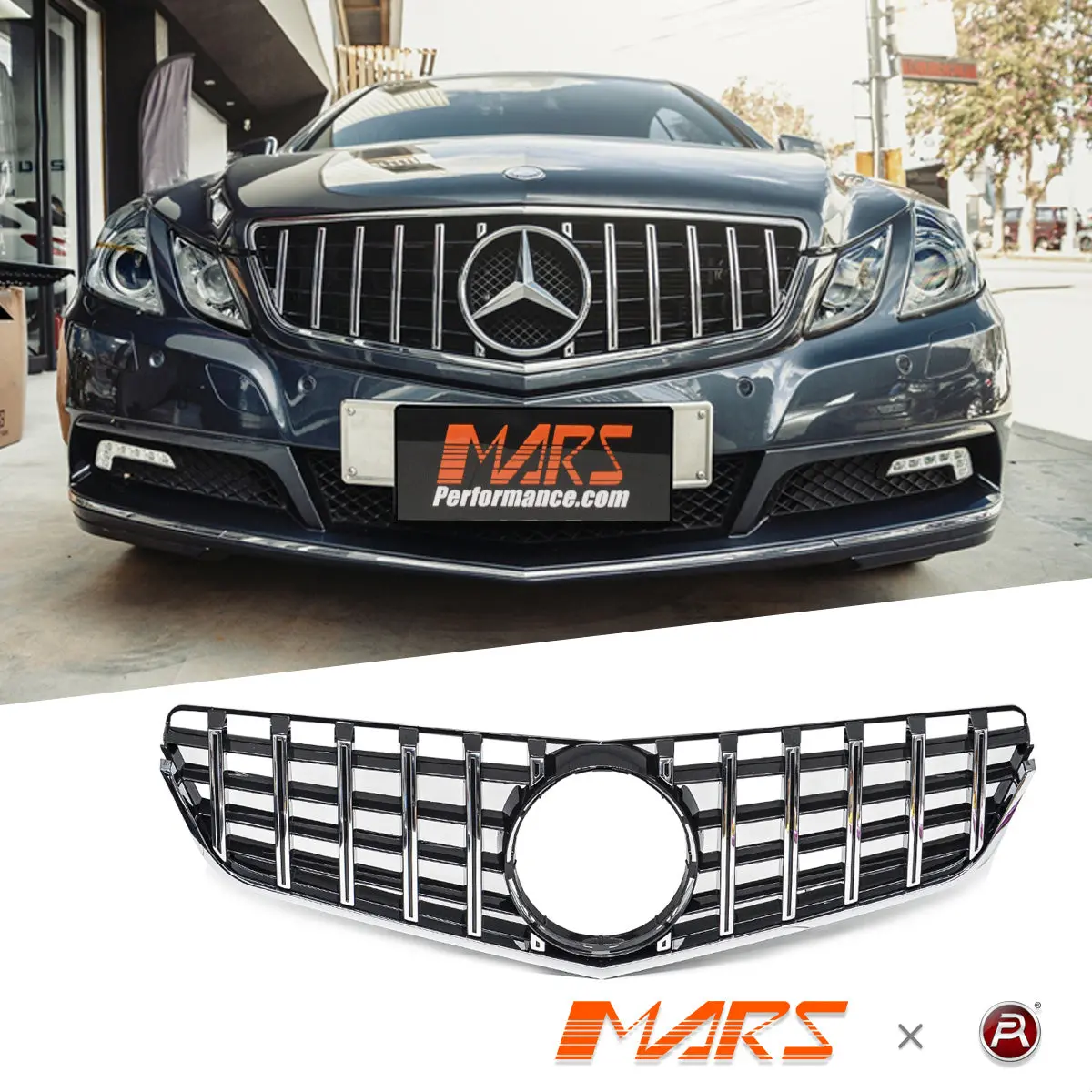 Amg Panamericana Style Front Bumper Grille Grill Bodykit For Mercedes-Benz E-Class W207 C207 A207 2009-2013 1