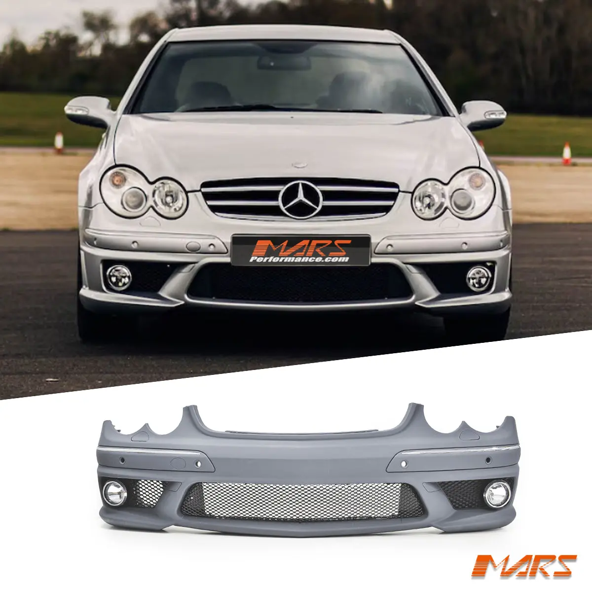 Amg Clk63 Style Front Bumper Bar Bodykit For Mercedes-Benz Clk Class W209 C209 2002-2009 1