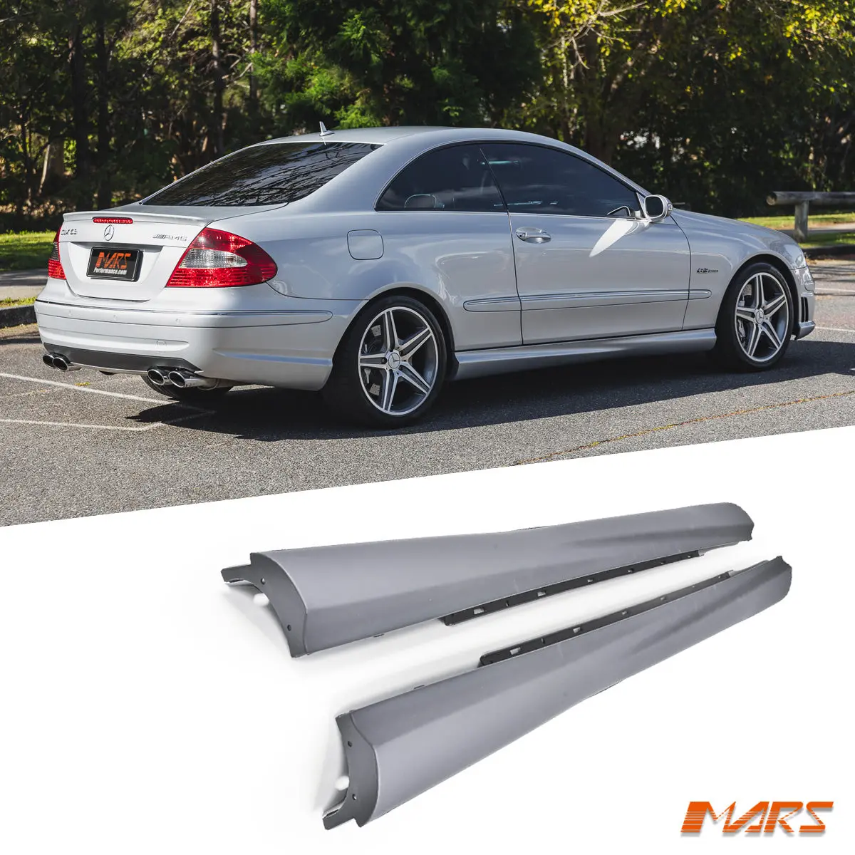 Amg Clk63 Style Lower Side Skirts Bodykit For Mercedes-Benz Clk Class W209 C209 2002-2009 1