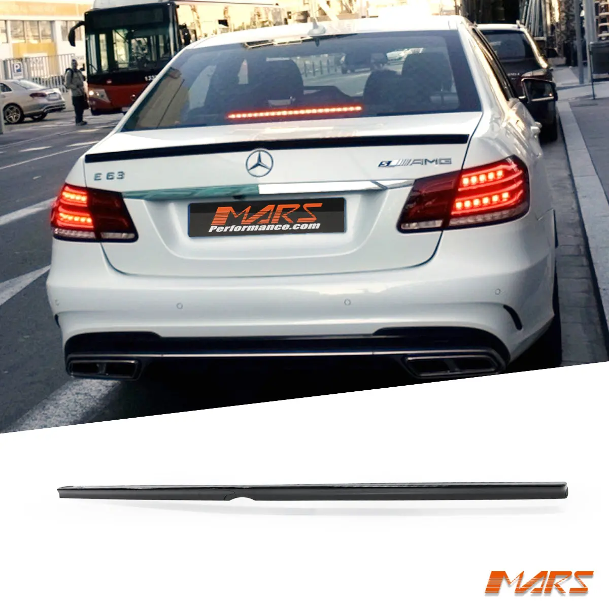 Gloss Black Rear Trunk Lip Spoiler Bodykit For Mercedes-Benz E-Class W212 Sedan & E63 Amg (2009–2016) 1