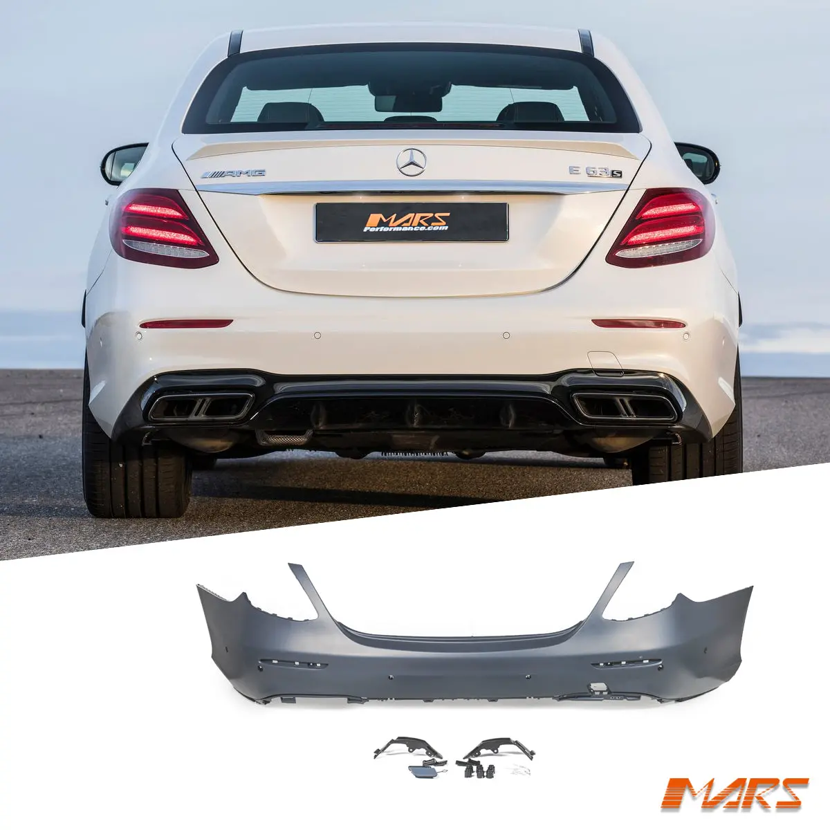 Sport Pack Rear Bumper Bar Cover For Mercedes-Benz W213 E-Class 2016-2020 Sedan & E53 E63 Amg Bodykit 1