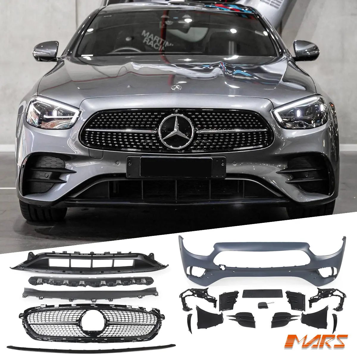 Completed Oe Style Front Bumper Bar For Mercedes-Benz E-Class W213 & C238 A238 Coupe & E53 Amg 2020-2023 1